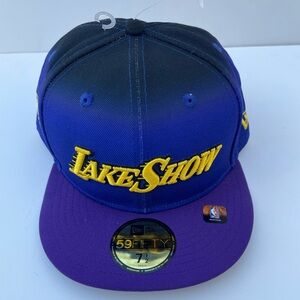 Los Angeles Lakers New Era 59FIFTY Fitted Hat 7 1/2 Cap Lake Show New